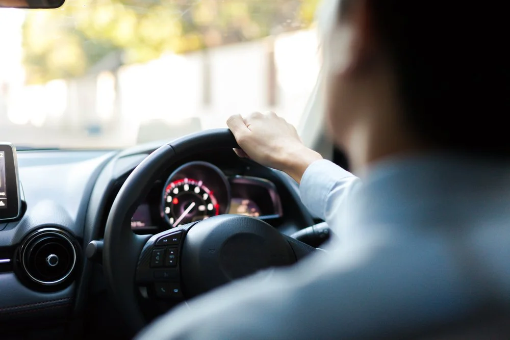 Man driving